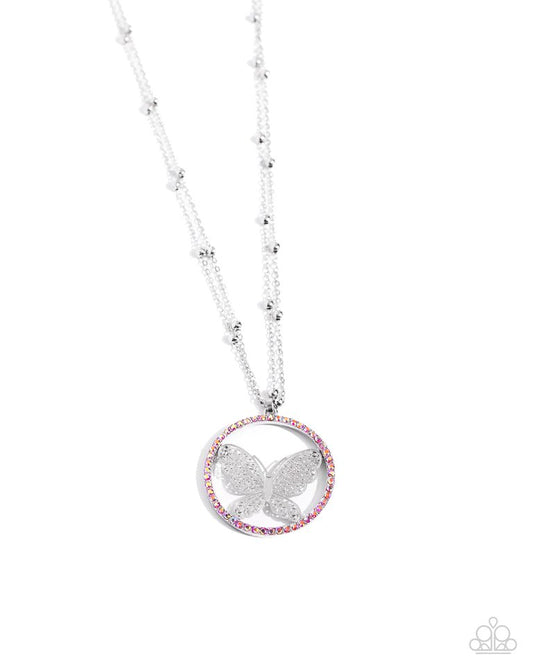 Festive Flight - Pink - Paparazzi Necklace Image