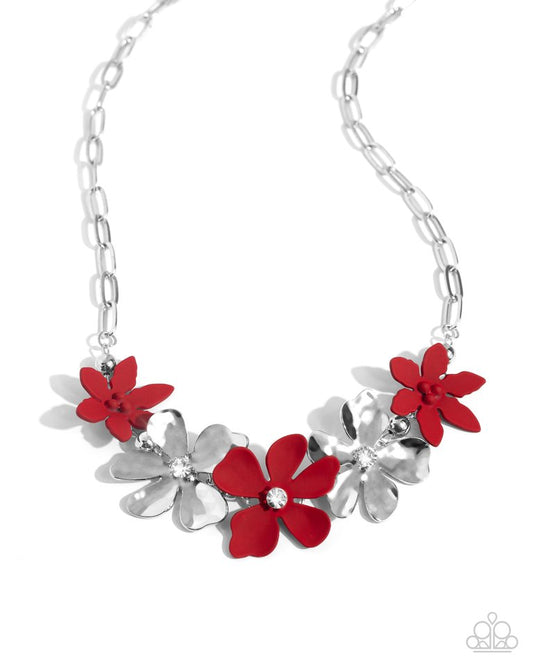 Mythically Metallic - Red - Paparazzi Necklace Image