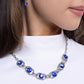 Serrated Sensation - Blue - Paparazzi Necklace Image