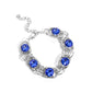 Serrated Secret - Blue - Paparazzi Bracelet Image