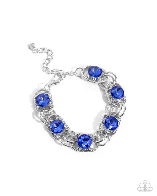 Serrated Secret - Blue - Paparazzi Bracelet Image