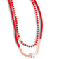 Multicolored Masquerade - Red - Paparazzi Necklace Image