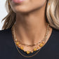 Beaded Behavior - Yellow - Paparazzi Necklace Image