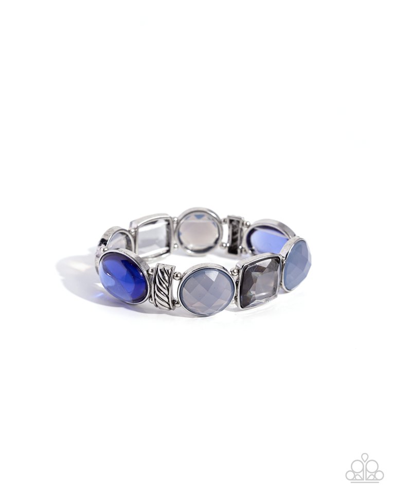 Glassy Generosity - Blue - Paparazzi Bracelet Image