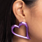 Admirable Acclaim - Purple - Paparazzi Earring Image