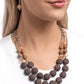 Whimsically Wealthy - Brown - Paparazzi Necklace Image