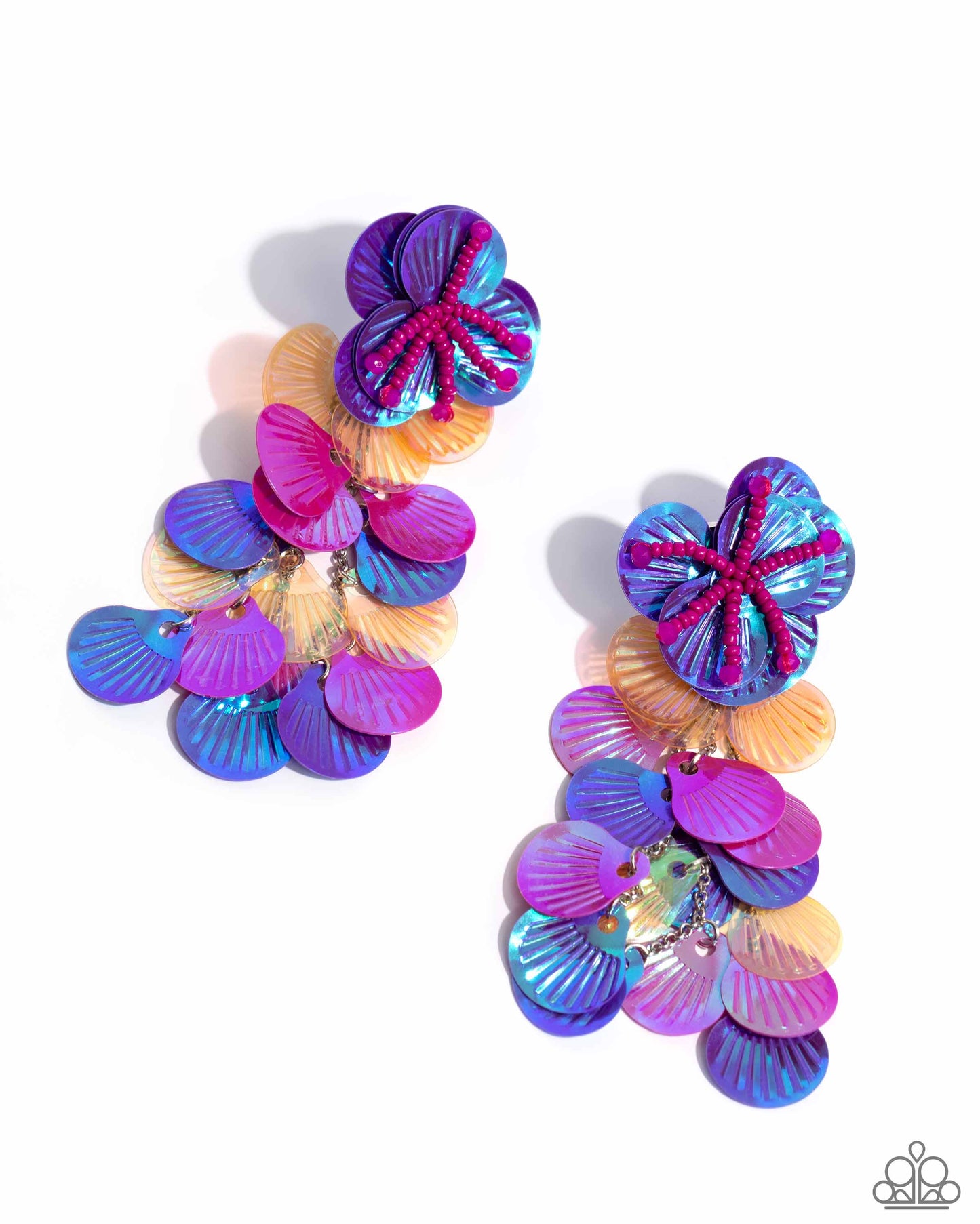 Paparazzi Earring ~ Under the Waves - Purple