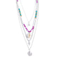 Oceanic Obligato - Purple - Paparazzi Necklace Image