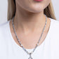 Trendy Trenchant - Silver - Paparazzi Necklace Image