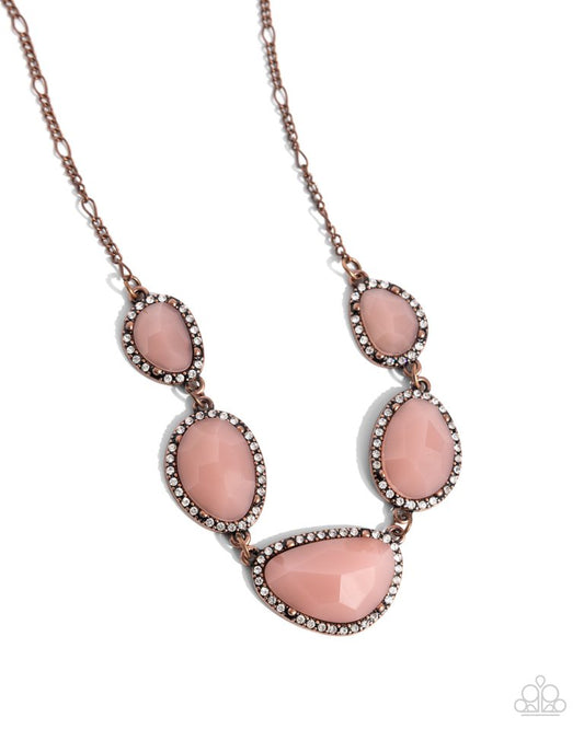 Active GLISTENING - Copper - Paparazzi Necklace Image