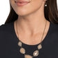 Active GLISTENING - Brass - Paparazzi Necklace Image