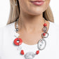 Santa Fe Service - Red - Paparazzi Necklace Image