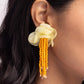 Cinderella Charisma - Orange - Paparazzi Earring Image