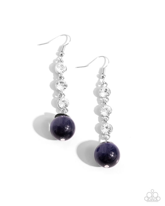 Classy Cadence - Blue - Paparazzi Earring Image