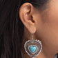 Antiqued Advocate - Blue - Paparazzi Earring Image