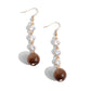 Classy Cadence - Brown - Paparazzi Earring Image