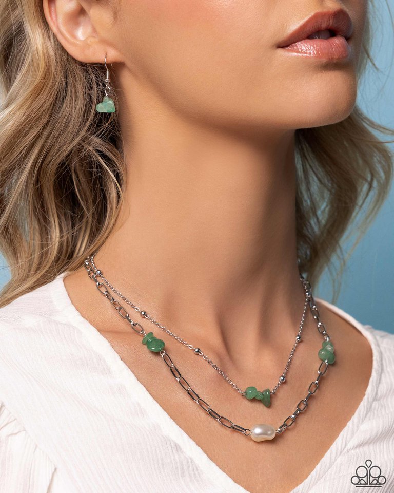 Santa Fe Surprise - Green - Paparazzi Necklace Image