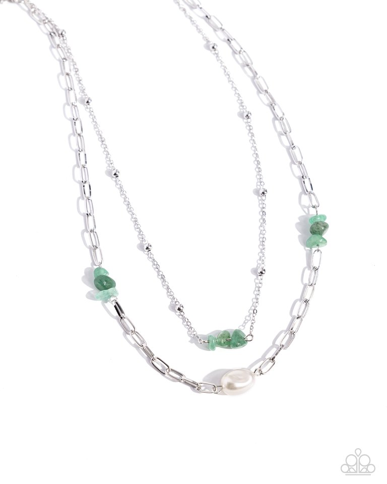 Santa Fe Surprise - Green - Paparazzi Necklace Image