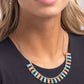 Stony Shimmer - Blue - Paparazzi Necklace Image