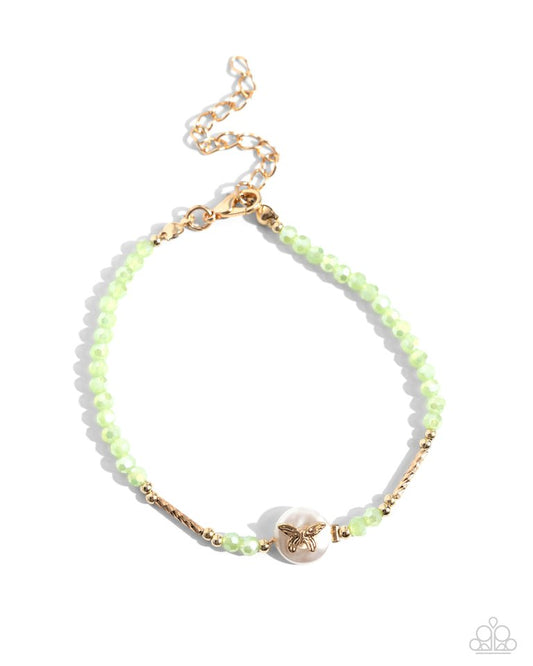 Aerial Actress - Green - Paparazzi Bracelet Image