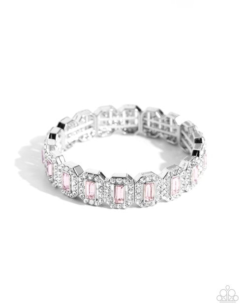 Gasp-Worthy Glitter - Pink - Paparazzi Bracelet Image