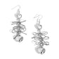 K-Pop Keepsake - Silver - Paparazzi Earring Image