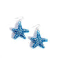 Skilled Starfish - Blue - Paparazzi Earring Image