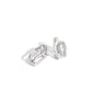 Safety Pin Secret - White - Paparazzi Earring Image