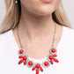 Flair for the Feminine - Red - Paparazzi Necklace Image