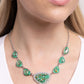 Discreet Dazzle - Green - Paparazzi Necklace Image