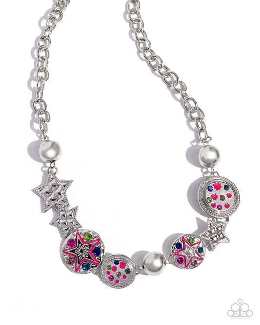 Starry Shopaholic - Pink - Paparazzi Necklace Image