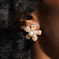 Chiseled Casino - Brown - Paparazzi Earring Image