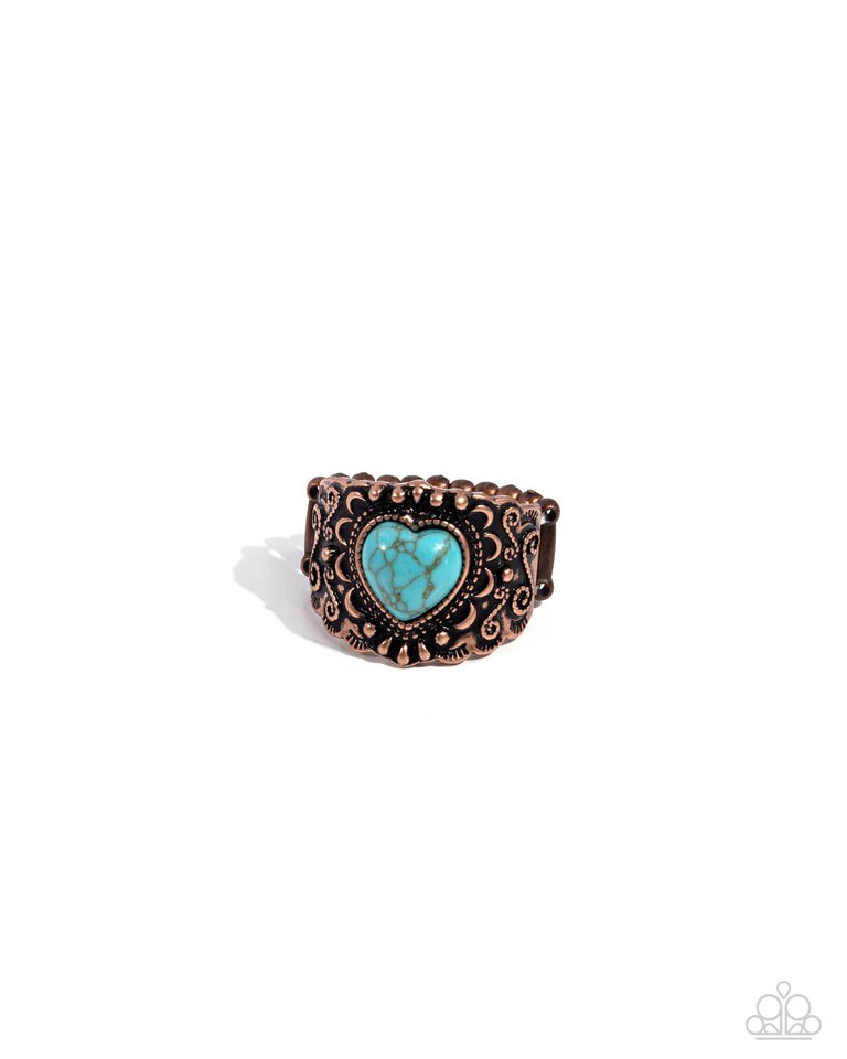 Harmonious Hype - Copper - Paparazzi Ring Image