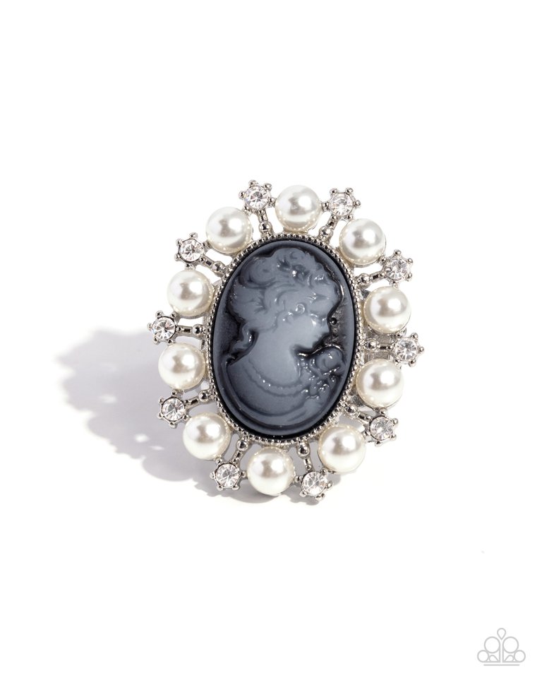 Vintage Glam - Black - Paparazzi Ring Image