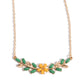 Leafy Layover - Orange - Paparazzi Necklace Image