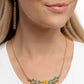 Leafy Layover - Orange - Paparazzi Necklace Image