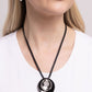 Duchess Disc - Black - Paparazzi Necklace Image