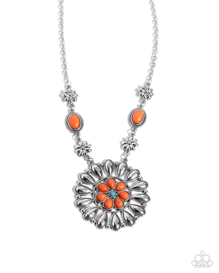 Ornate Opinion - Orange - Paparazzi Necklace Image