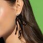 Trendy Tapestry - Black - Paparazzi Earring Image