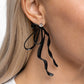 Trendy Tapestry - Black - Paparazzi Earring Image