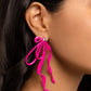 Trendy Tapestry - Pink - Paparazzi Earring Image