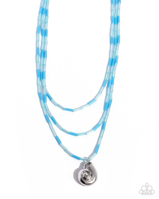 Spiral Safari - Blue - Paparazzi Necklace Image