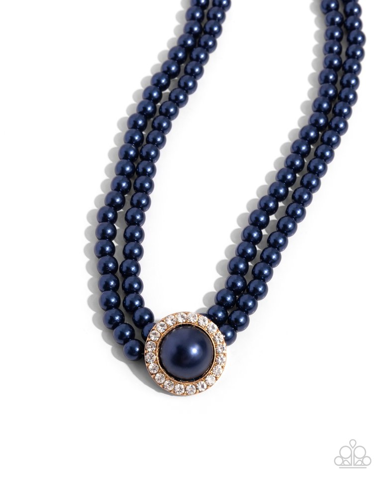 Valuable Verdict - Blue - Paparazzi Necklace Image