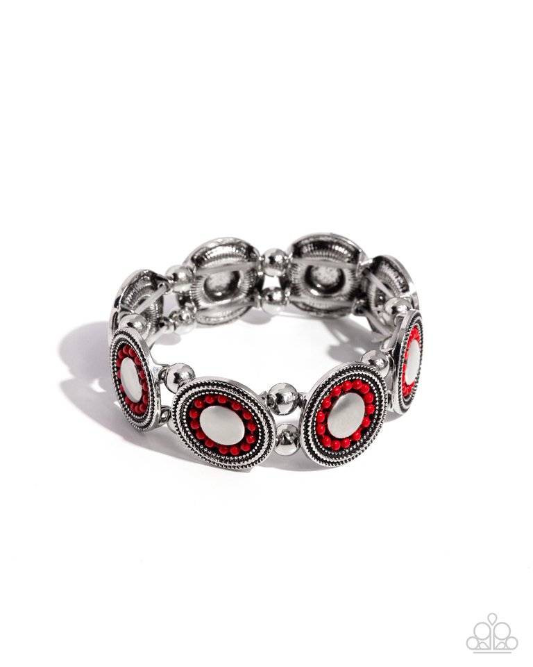 Pendant Paladin - Red - Paparazzi Bracelet Image