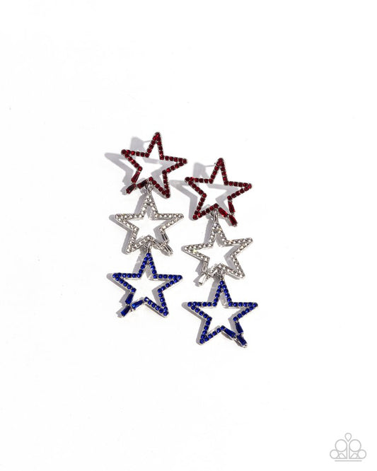 Patriotic Pageantry - Multi - Paparazzi Earring Image