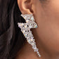 Electric Effulgence - White - Paparazzi Earring Image