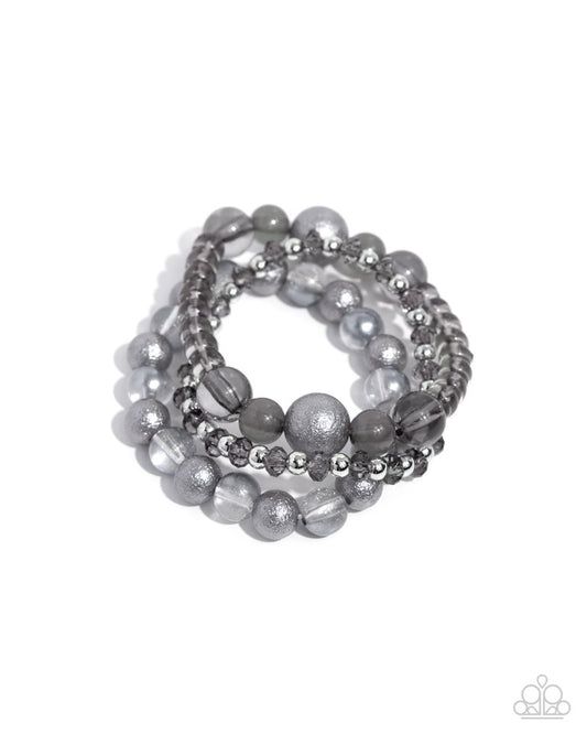 Shattered Stack - Silver - Paparazzi Bracelet Image