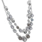 Beaded Benefit - Silver - Paparazzi Necklace Image