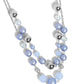 Beaded Benefit - Blue - Paparazzi Necklace Image