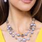 Beaded Benefit - Blue - Paparazzi Necklace Image